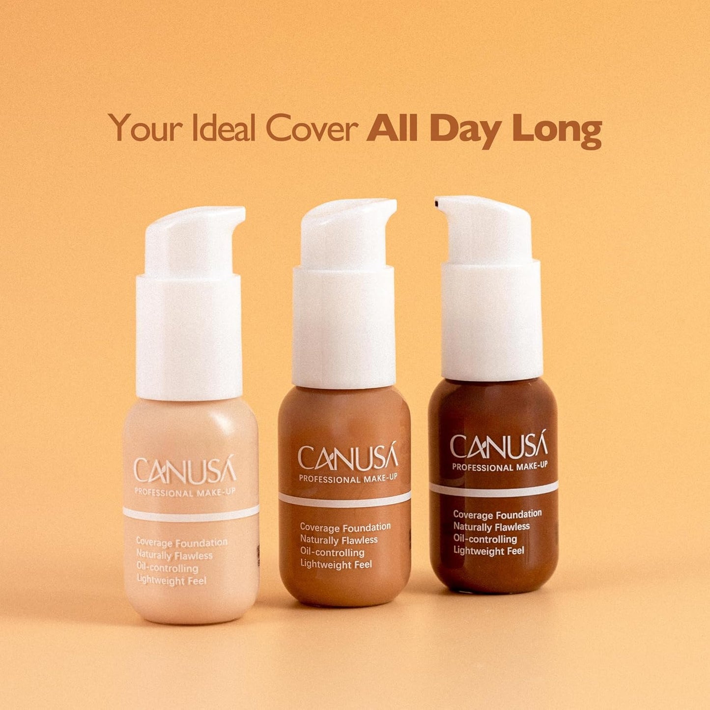 Soft Matte Finish Liquid Foundation - Lightweight Full Coverage Face Makeup for Oily Skin | 1.0 Oz | 30ML