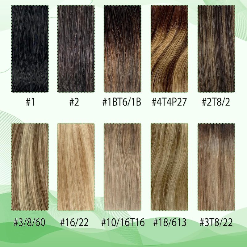 Real Human Hair Clip-In Extensions - 14 Inch Balayage Golden Brown Ombre | Soft Silky Straight, 70g, 5pcs