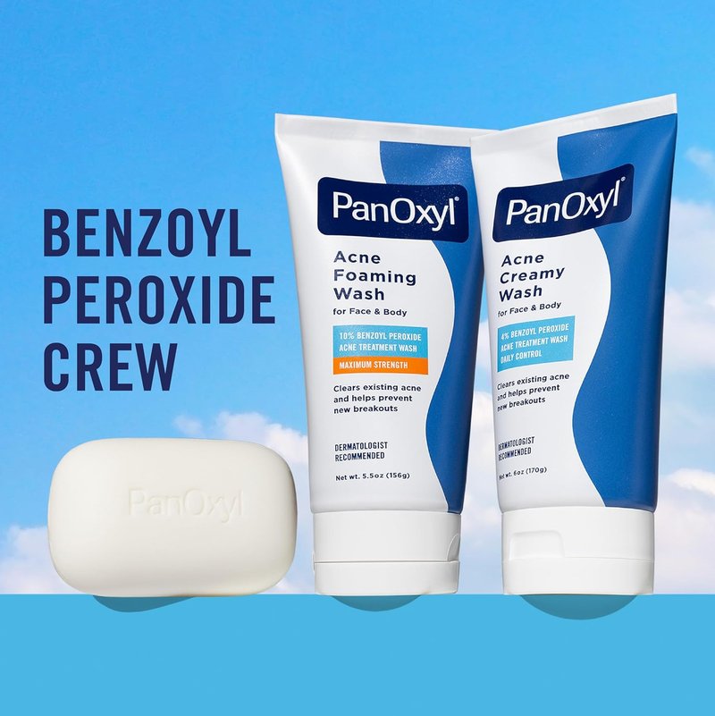 PanOxyl Antimicrobial Acne Wash - 4% Benzoyl Peroxide, 6 Oz | Deep Cleansing Formula