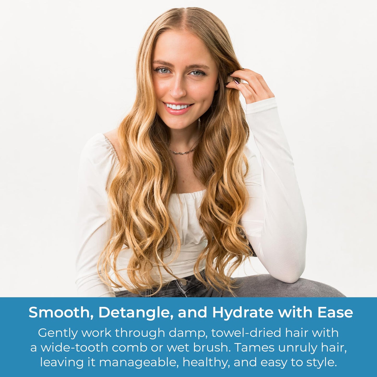 CIBU Balance Leave-In Moisturizing Detangler Spray - Leave In Conditioner - for All Hair Types - Prevents Breakage - 8 Ounces