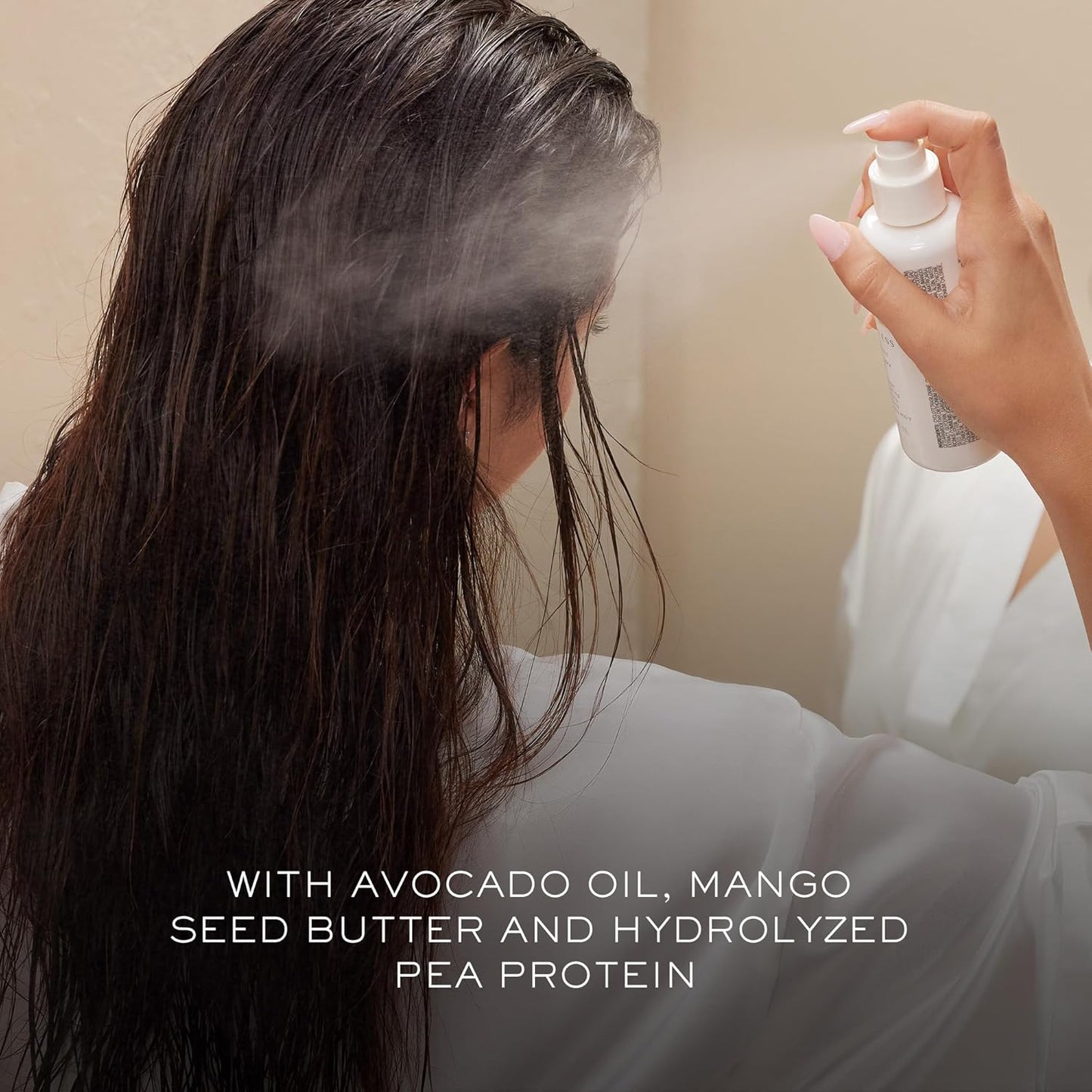 Kristin Ess Hydrating Heat Protection Spray - Frizz Control & Shine Enhancer | Thermal Protectant Up to 450°F - Pear Scent