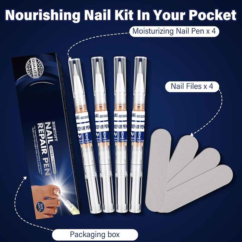 Toenail Repair Pen - Extra Strength Formula for Athlete’s Foot & Jock Itch | 4-Pack