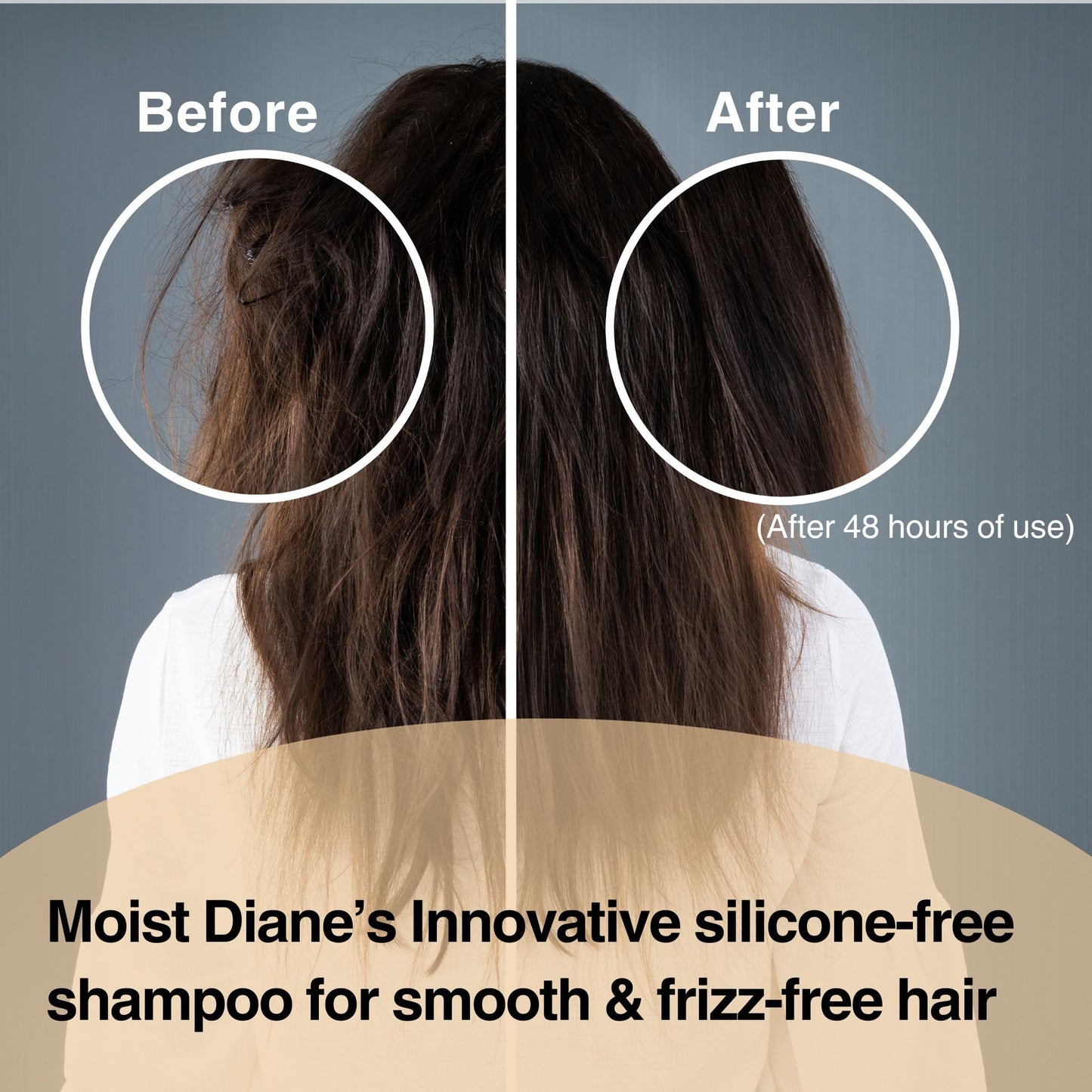 Moist Diane Argan Oil Shampoo for Women, Anti Frizz Shampoo for Men by Keratin, Rice Protein, Collagen, Hyaluronic Acid & Ceramides in Japan, Paraben & Sulfate Free 15.2 Fl Oz SMOOTH& STRAIGHT 3 Count