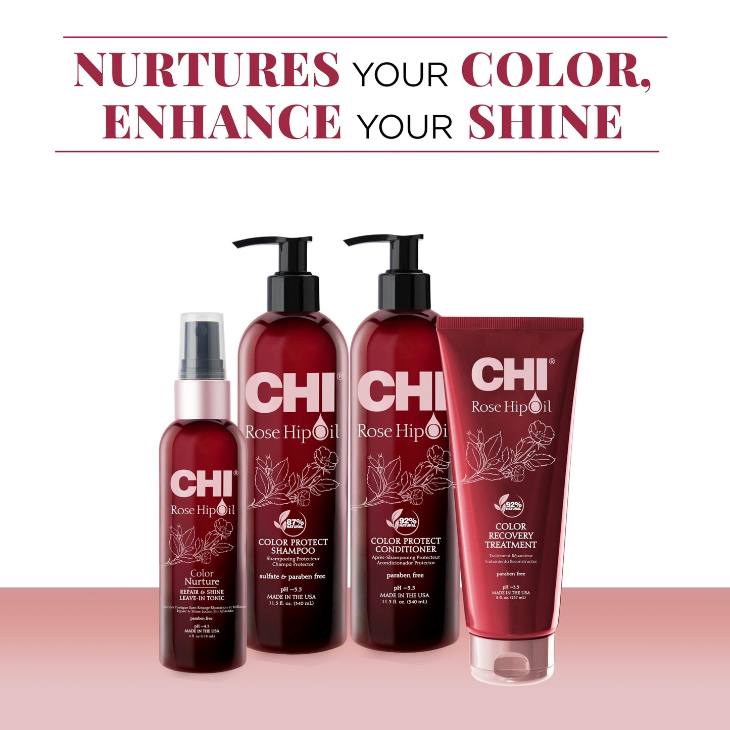 CHI Rosehip Oil Protecting Conditioner, Restores Moisture To Color-Treated Hair & Helps Retain Color, Sulfate, Paraben, & Cruelty-Free, 25 Oz