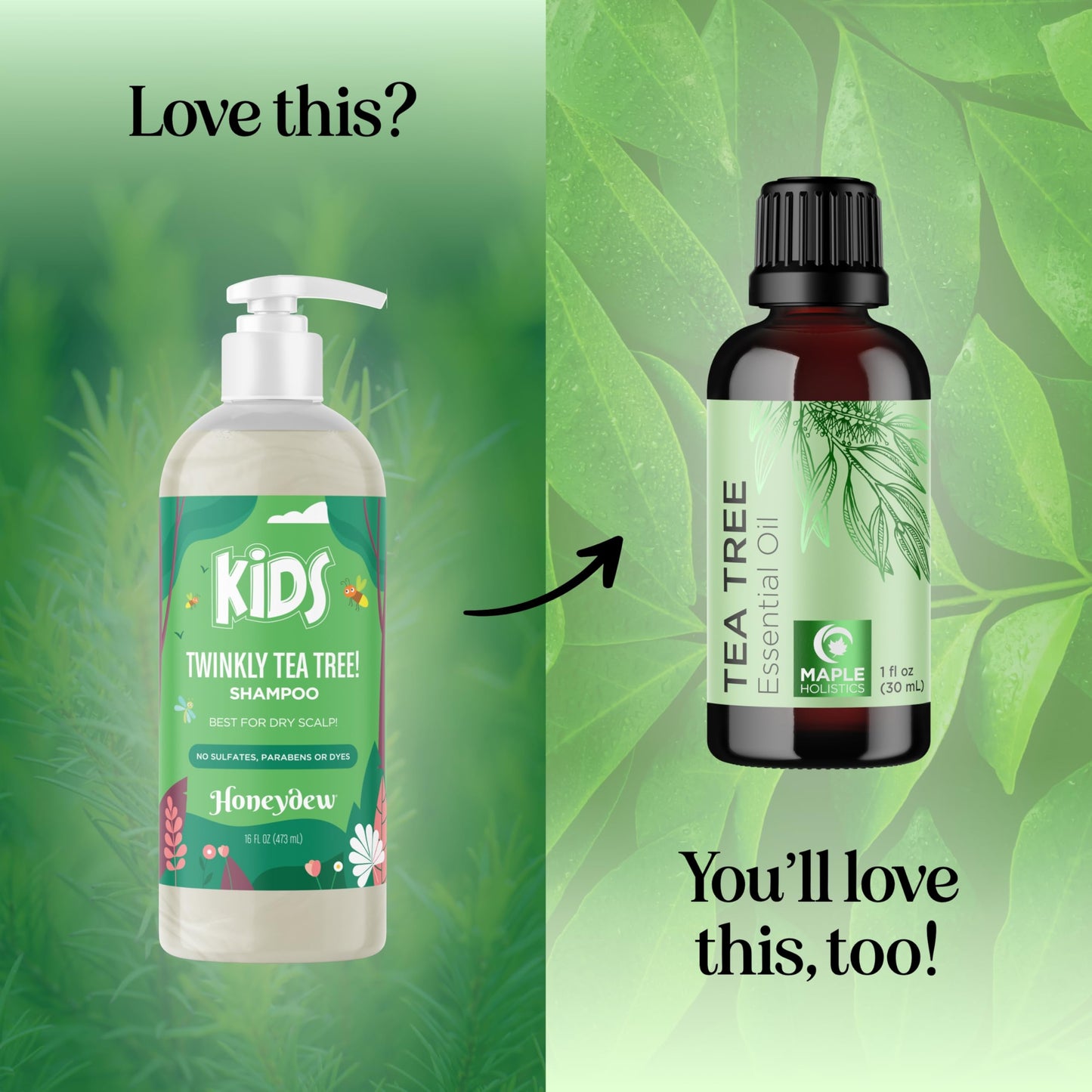 Cleansing Kids Shampoo for Dry Scalp - Dry Flaky Scalp Care Shampoo for Kids and Hair Build Up Remover with Tea Tree Oil and Rosemary Essential Oils for Hair Care - Kids Scalp Cleanser for Build Up