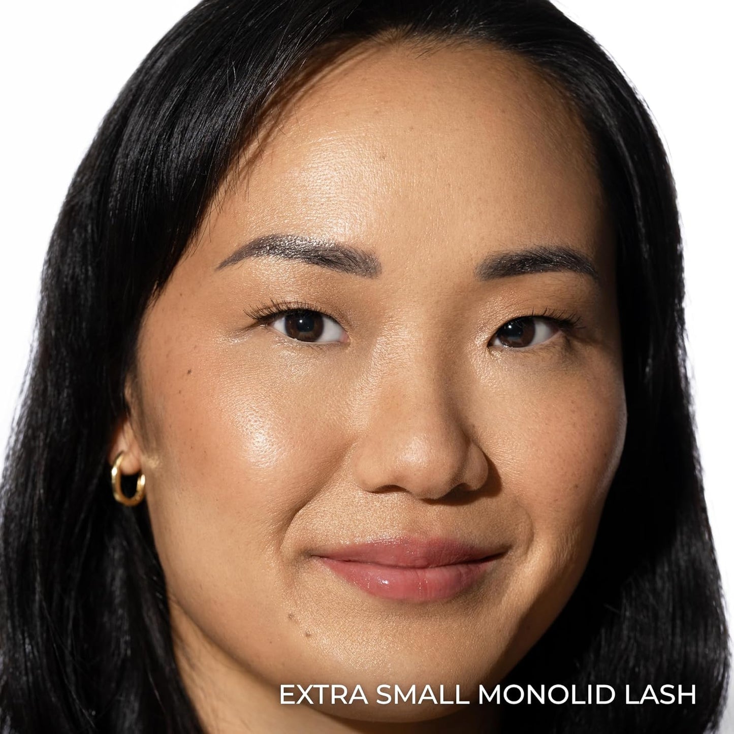 False Lashes for Monolids Starter Kit - Natural Strip Lashes for Heavy Eyelids | 3 Pairs, Applicator & Adhesive