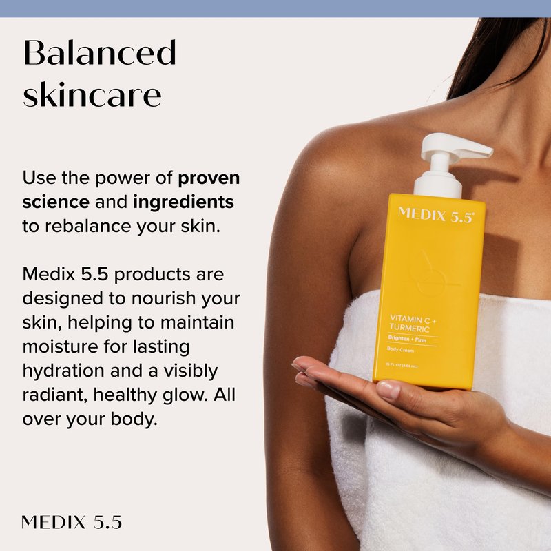 MEDIX Vitamin C Cream + Niacinamide Brightening Body Lotion | Anti Aging Moisturizer Vitamin C Lotion For Women & Men To Soften The Look Of Dark Spots, Wrinkles, & Uneven Looking Skin Tone, 2-Pack