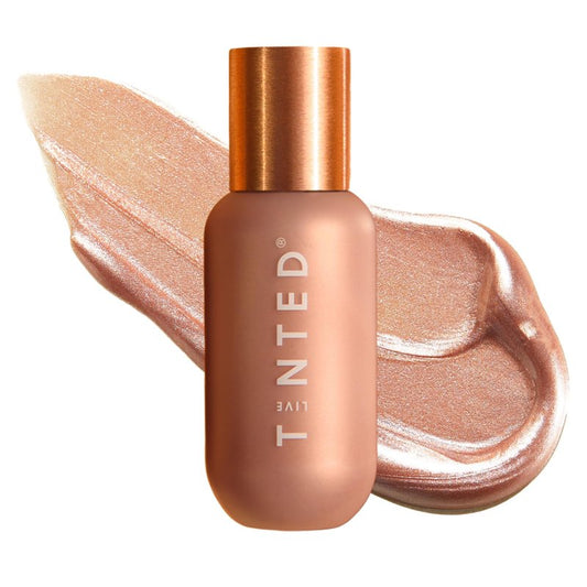 Live Tinted Hueglow Liquid Highlighter Drops - Lightweight Serum-Infused Highlighter, Non-Greasy Formula for Natural Radiance and Advanced Hydration, Golden Hour, 0.46fl oz/ 13.5mL