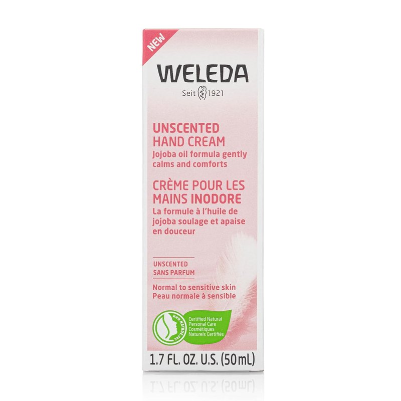 Weleda Unscented Hand Cream - Plant-Rich Moisturizer with Jojoba, Borage & Coconut Oils | 1.7 Fl Oz