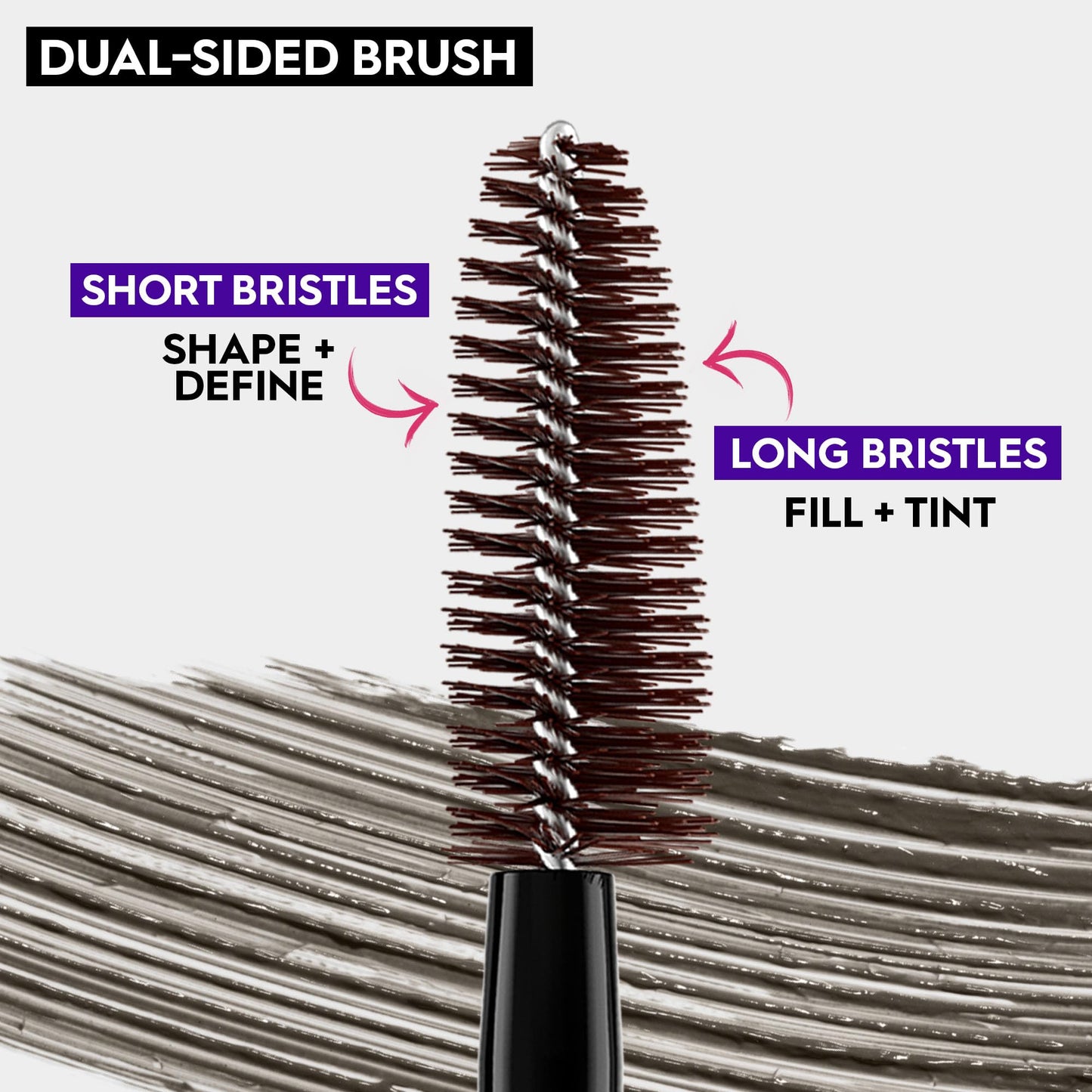 Urban Decay Big Bush Volumizing Tinted Eyebrow Gel (Neutral Nana - Neutral Brown), Waterproof, Smudge-Resistant, Flake-Resistant, Buildable Brow Gel Fibers, Up to 24 HR Hold - 0.19 fl oz