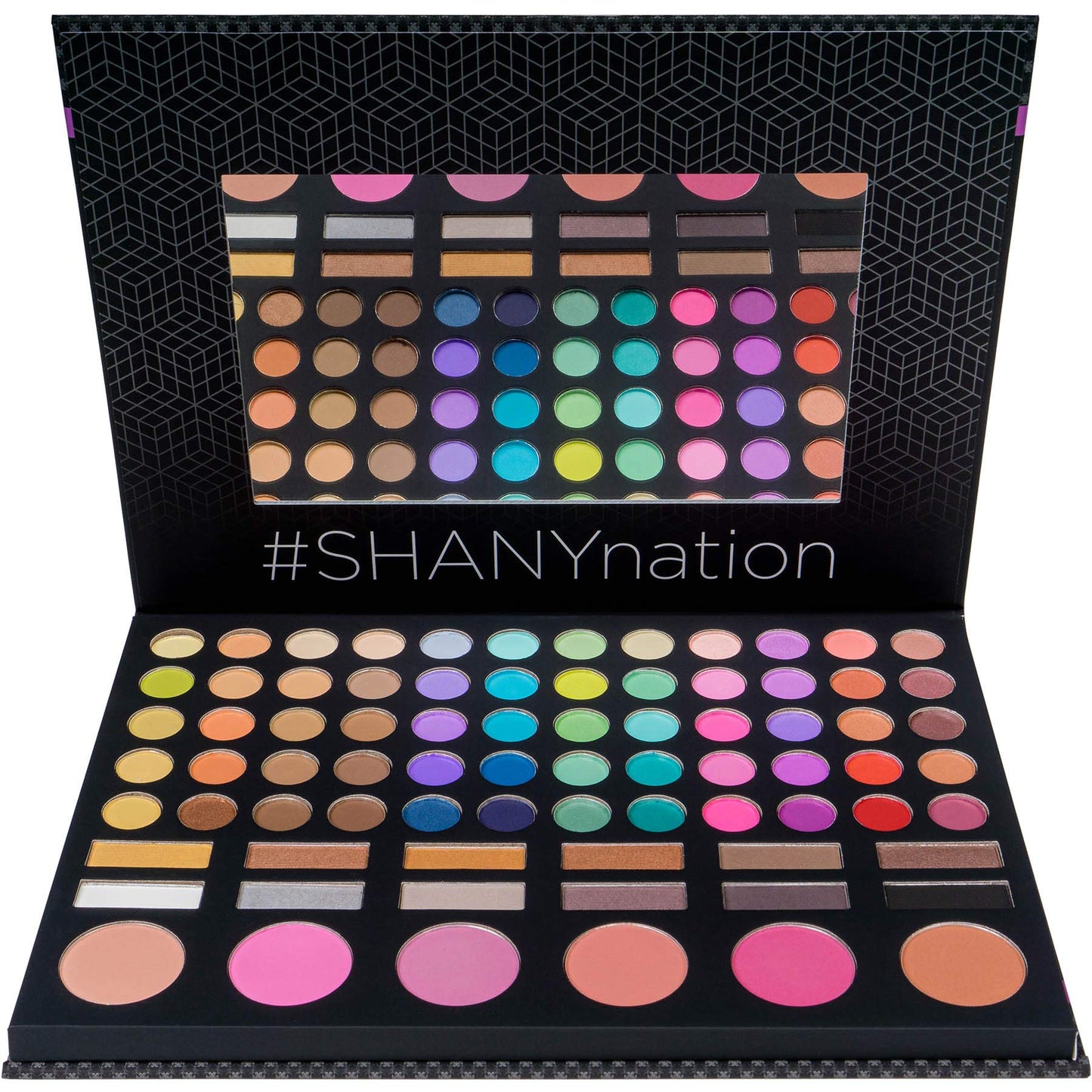 SHANY Festival Ready Palette - Highly Pigmented Blendable Eye shadows, Makeup Blush and Face powder Makeup Kit with 78 Colors - Makeup Palette