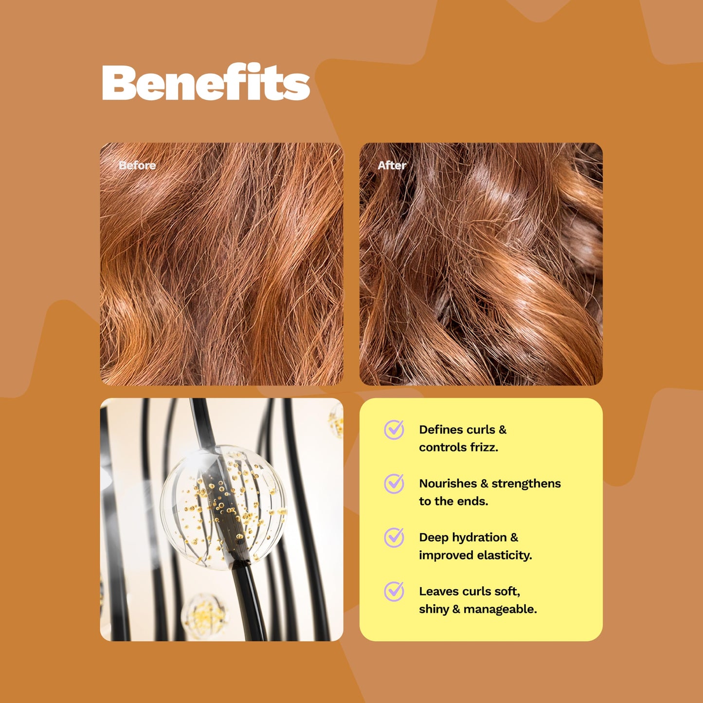 GINGER MILK Curly Hair Travel Set | Curly Method Kit with Shampoo, Hair Mask, Leave-In & Curl Defining Gel + Free Travel Bag | Nourishes, Hydrates & Controls Frizz – TSA Approved Sizes | Be Yourself