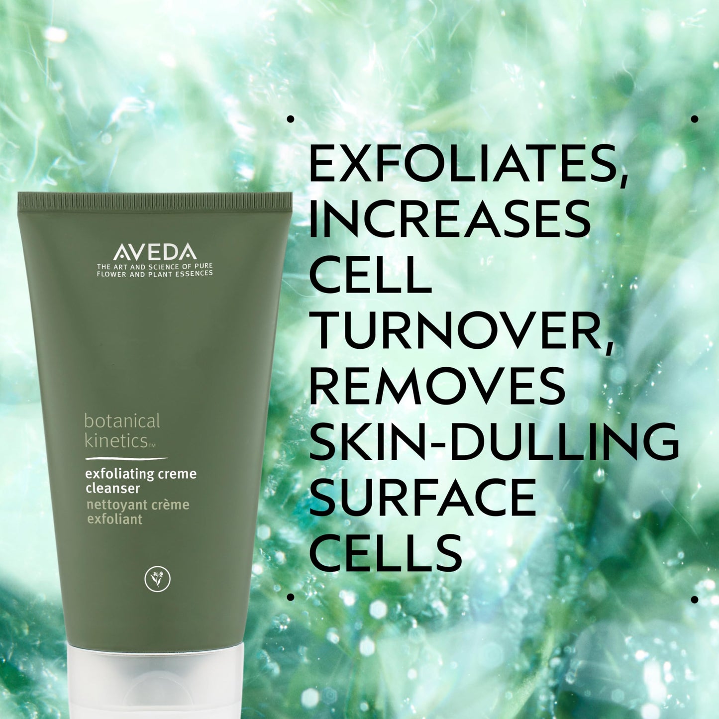 Aveda Botanical Kinetics Exfoliating Creme Cleanser | Increases Cell Turnover, Removes Skin-Dulling Surface Cells | with Mango Butter, 5 Fl Oz