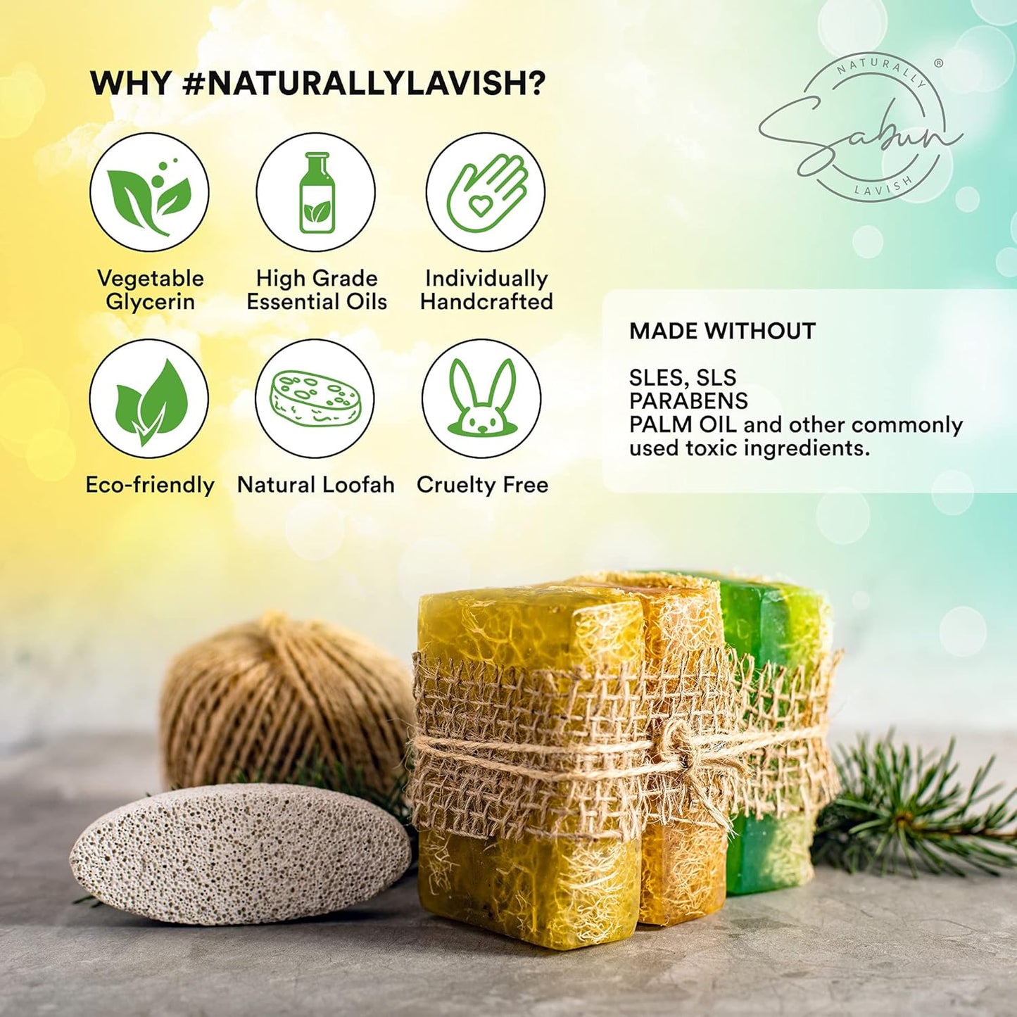Donkey Milk & Honey Exfoliating Loofah Bar Soap | Nourishing, Hydrating, Moisturizing | 3 Pack (4.4 oz Each)