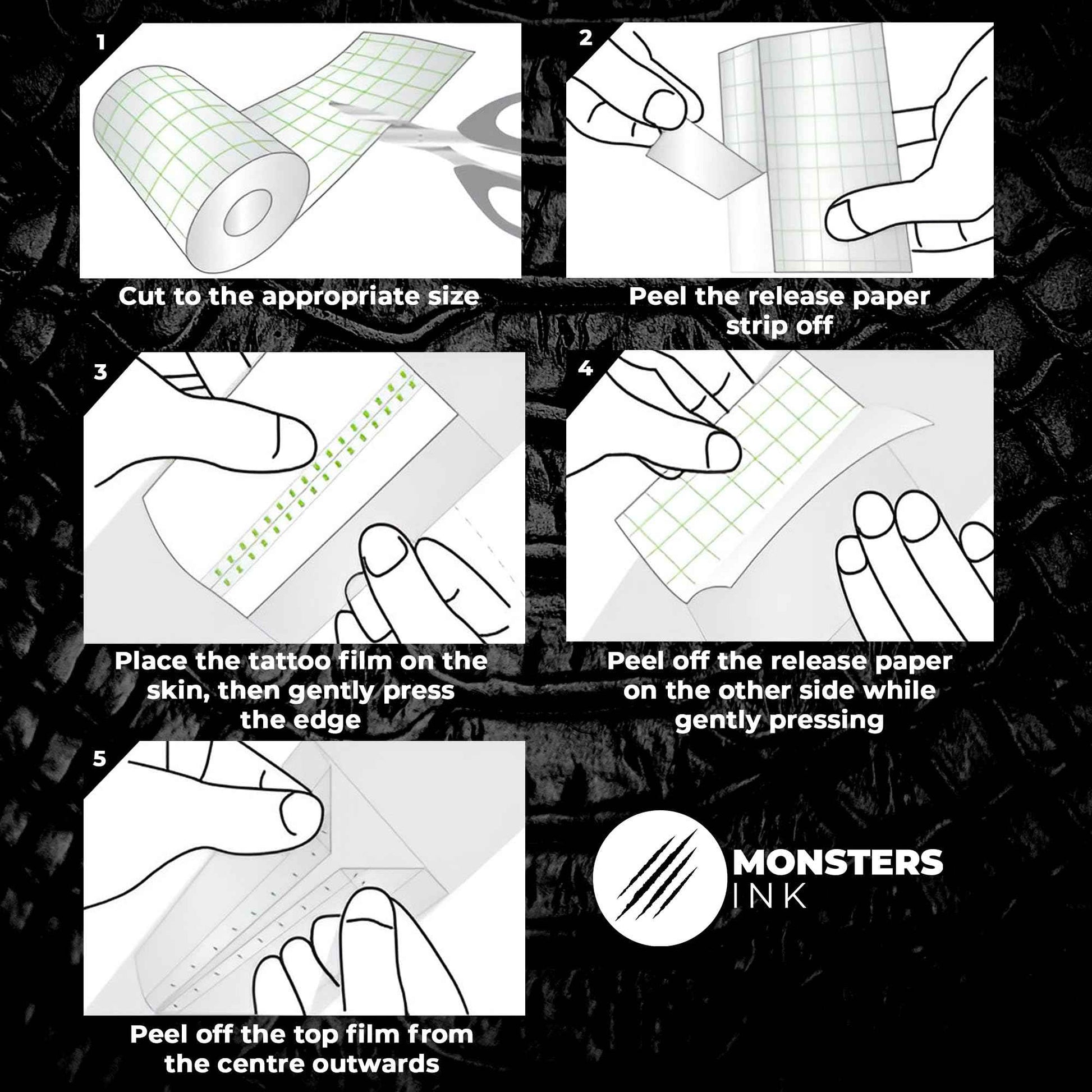 12 Sheets Second Skin Tattoo Cover Up Patch – 5.9" x 7.9" Waterproof & Latex-Free Aftercare Bandage for Tattoo Care, Wound Healing & Swimming