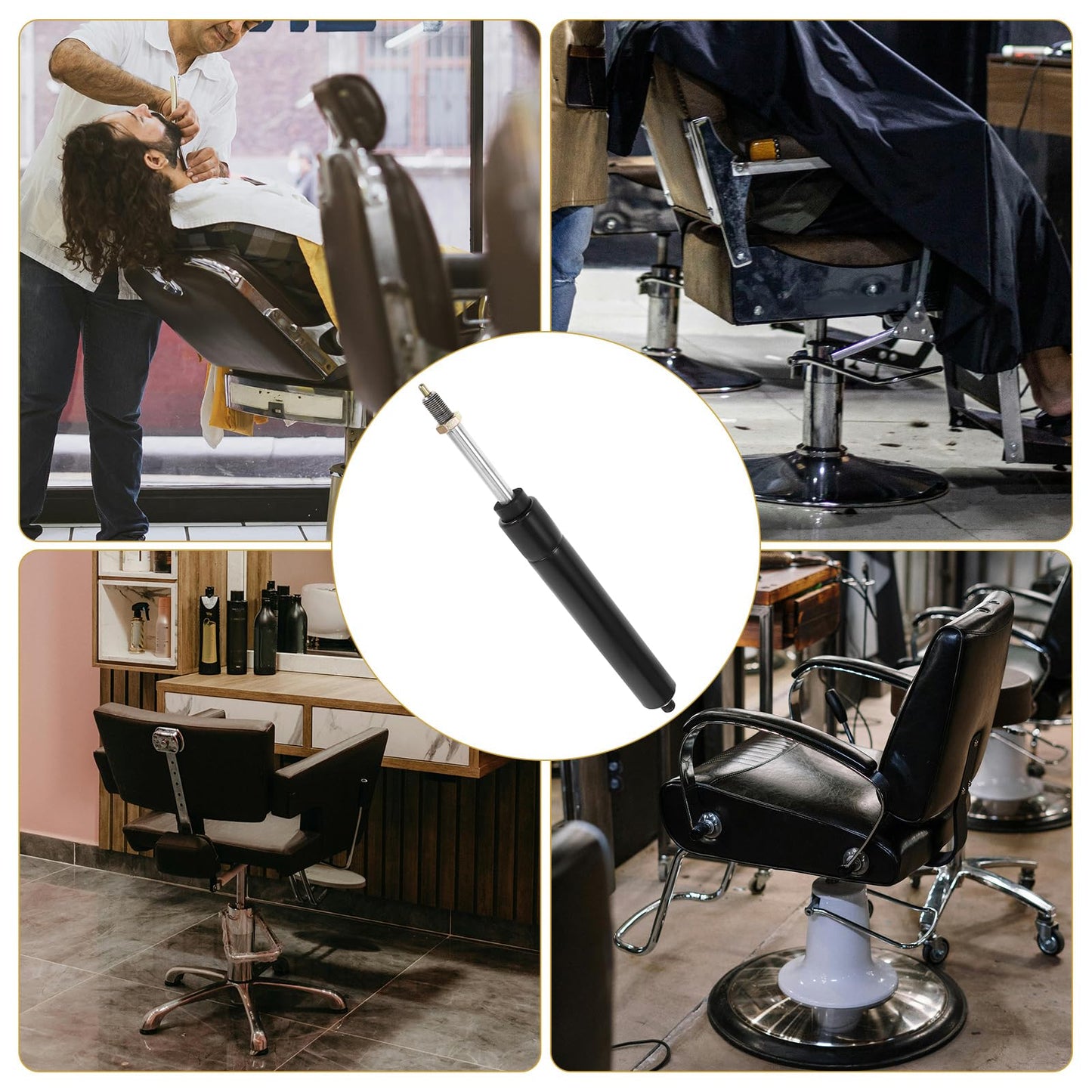 OHPHCALL Hair Salon Chair Air Bar Barber Chair Rod Replacement Sturdy Salon Fitting Accessory