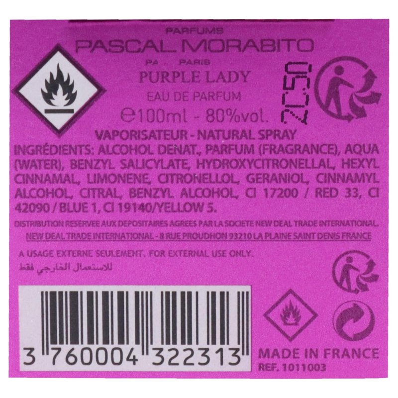 Purple Lady Perfume for Women - Elegant Floral Fragrance | 3.3 oz EDP Spray