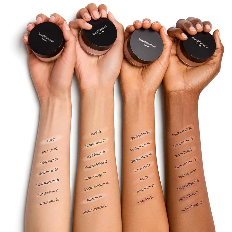 bareMinerals Original Matte Loose Powder Foundation - SPF 15, Sheer-to-Full Coverage, Dermatologist-Tested for Sensitive Skin