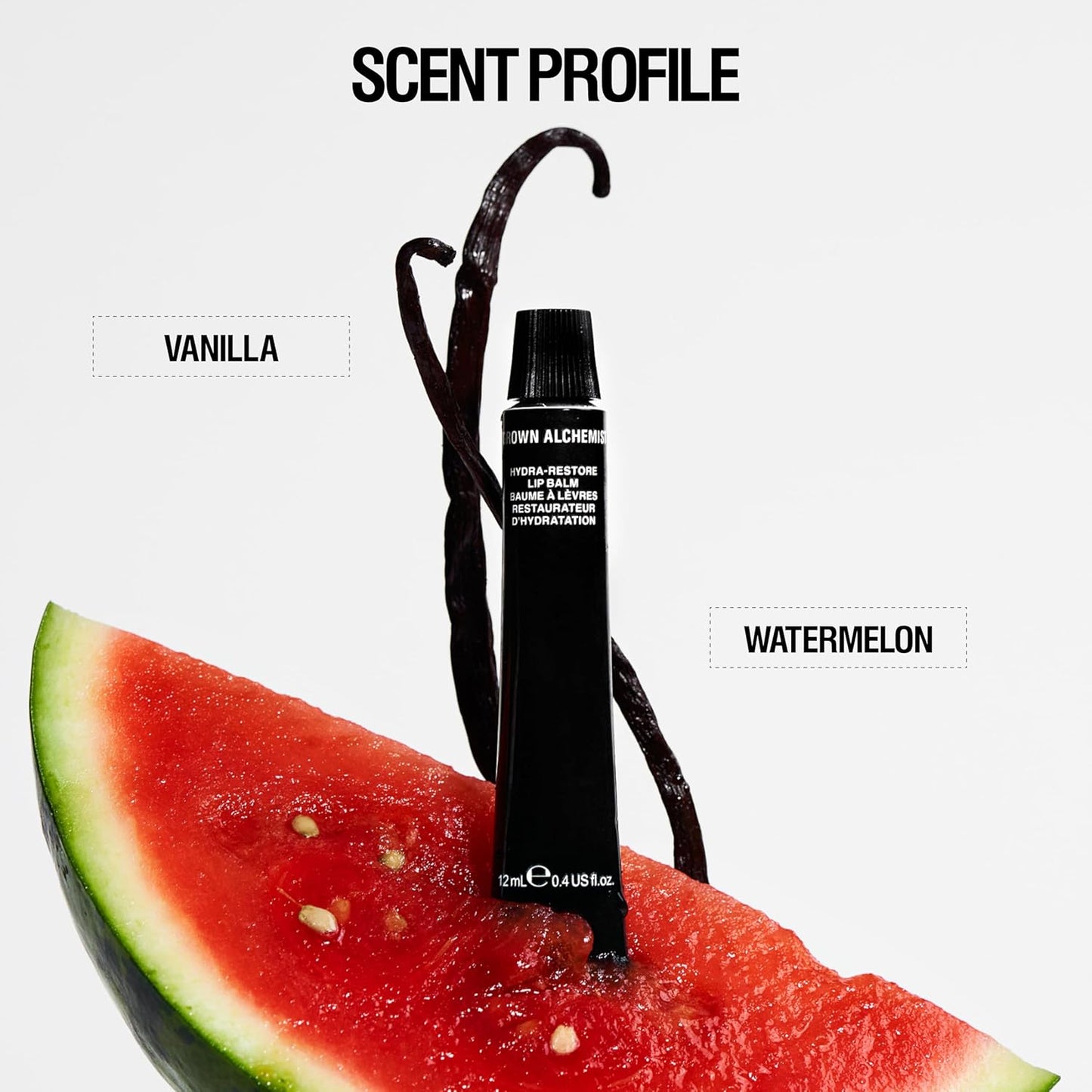 Grown Alchemist Hydra-Restore Lip Balm - Vanilla Watermelon Flavor | 0.4 Ounce (12ml)