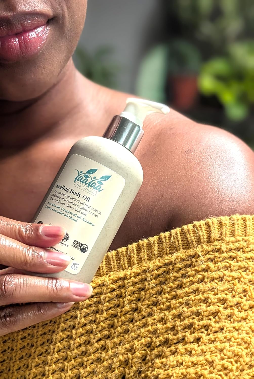 Summer Citrus Scent Body Oil - Natural Bug Repellent, Non-Greasy Moisturizer - 8 oz Vegan & Cruelty-Free for Dry Skin
