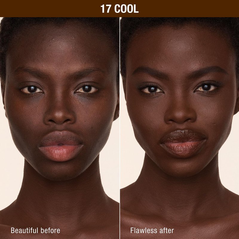 Charlotte Tilbury Airbrush Flawless Matte Foundation - Full Coverage Liquid Makeup with a Natural-Matte Finish - Smoothes & Blurs Pores - Waterproof & Transfer Resistant - 17 Cool