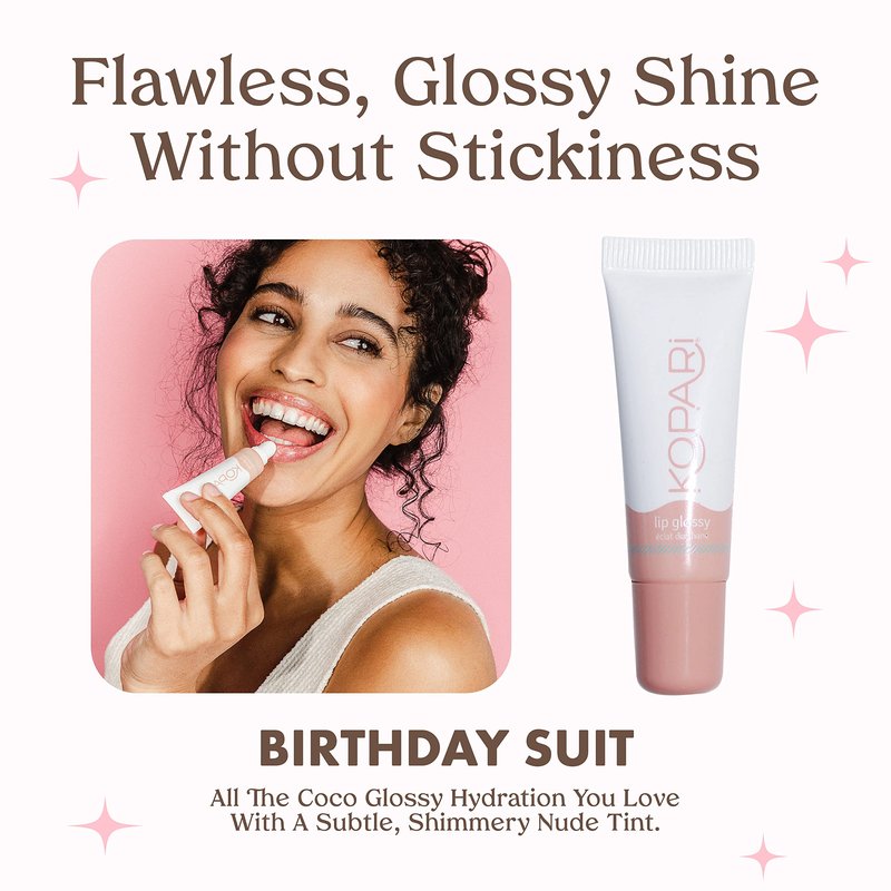 Kopari Sheer Blush Lip Glossy 2pk