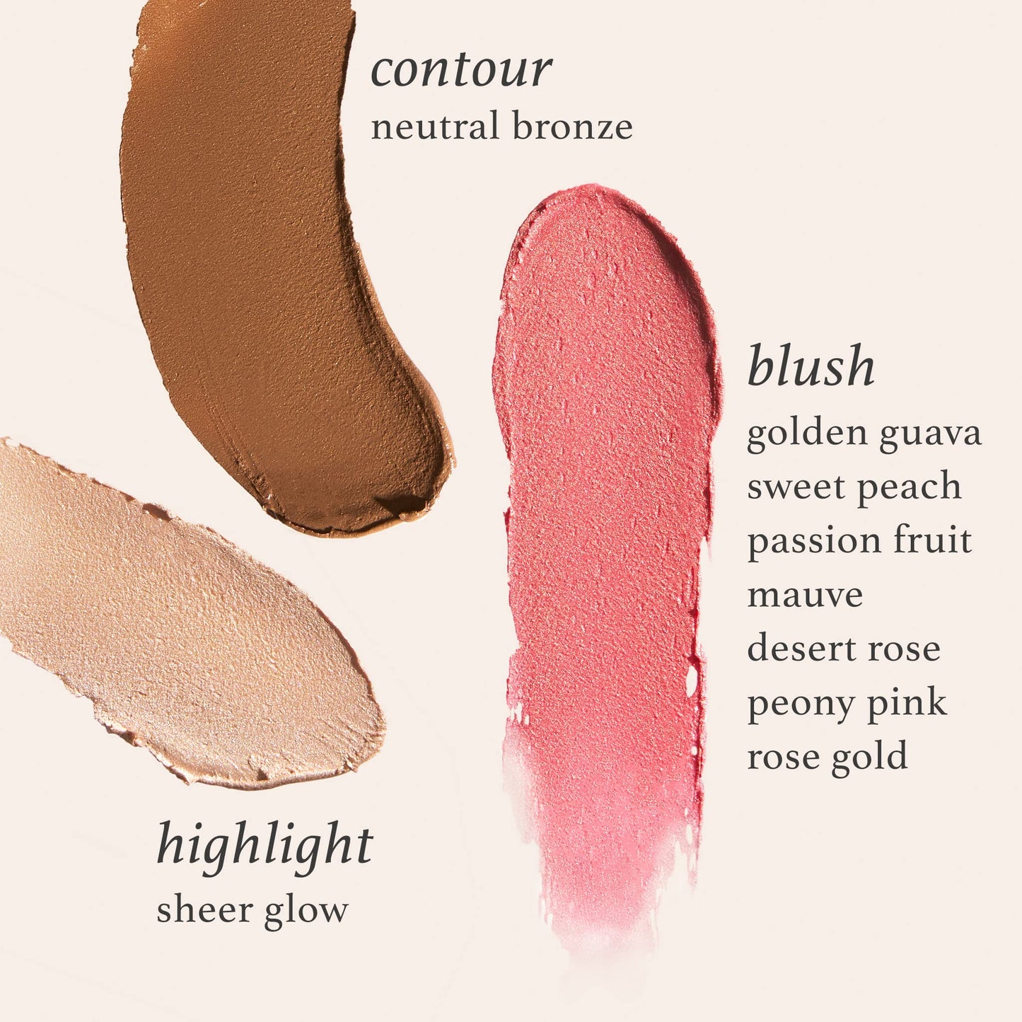 Skip The Brush Contour Duo - Cream to Powder Multi-Purpose Makeup Sticks - Pigmented, Buildable Color for Eyes, Cheeks, and Lips - Melted Cocoa + Golden Guava