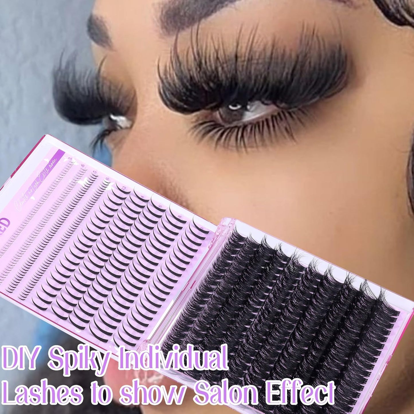 Winifred Bottom Lash Clusters Thick Volume Lower Lash Extension DIY Individual Lashes Bottom Clusters Lashes for Cluster Eyelash Extensions (168pcs)