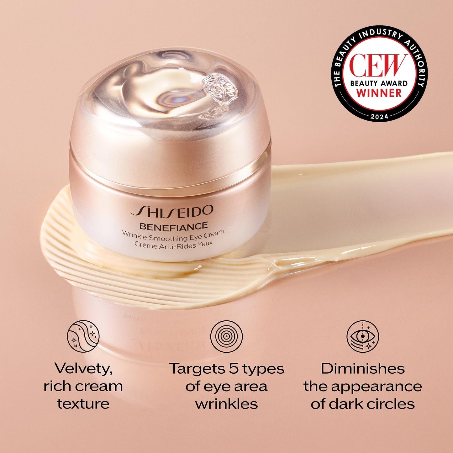 Shiseido Active Sun Protection Set - Benefiance Wrinkle Smoothing Eye Cream (5mL), Ultimate Sun Protector Lotion SPF 60+ (150mL) & Perfect Cleansing Oil (40mL) - $83 Value