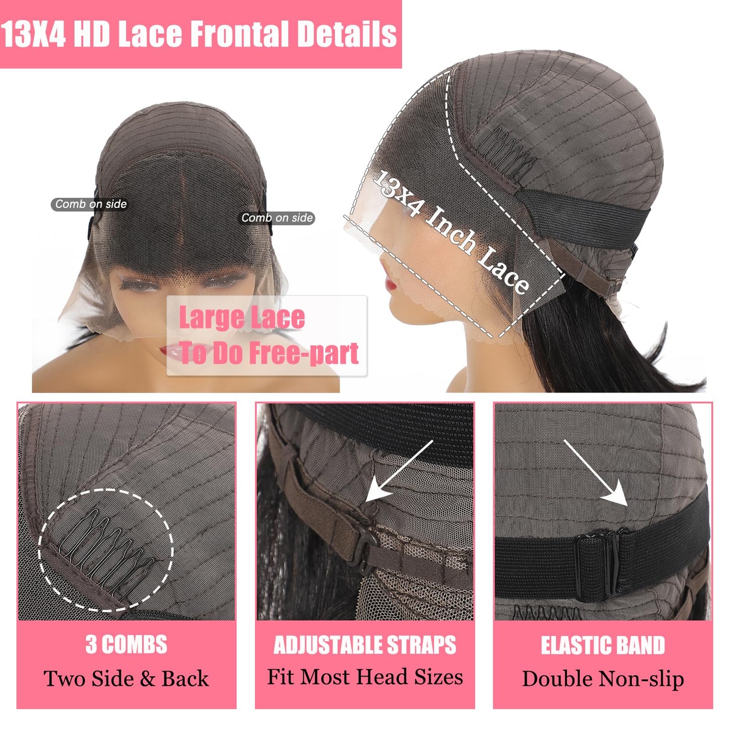 KULYMUWIG Straight Bob Wig Human Hair 13x4 HD Lace Front Wigs for Black Women 180% Density 12A Glueless Bob Wigs Human Hair Pre Plucked with Baby Hair 12 Inch Bob Human Hair Wig Natural Black