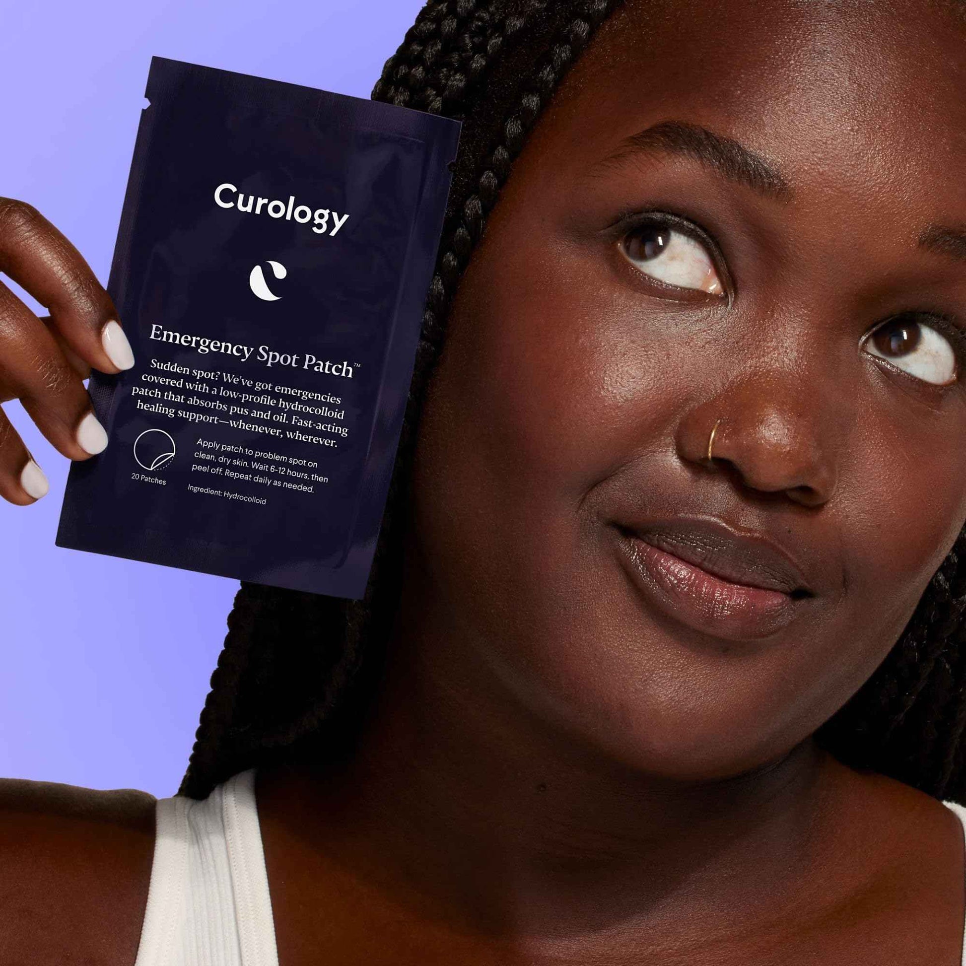 Curology Emergency Spot Pimple Patches for Face, Stocking Stuffer Gifts, Hydrocolloid Pimple Patches Fast-Acting, 80 Count