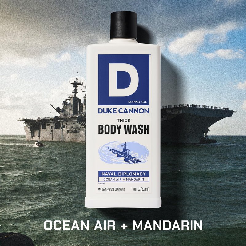 Duke Cannon Supply Co. THICK High-Viscosity Body Wash for Men - Smells Like Naval Supremacy, 17.5 Fl Oz 3PACK