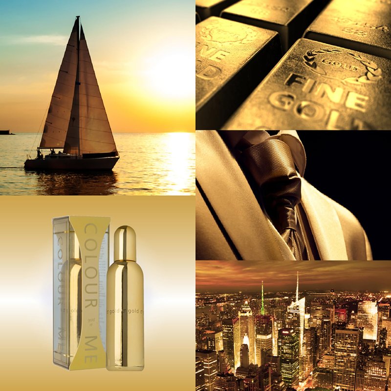 COLOUR ME Milton-Lloyd Gold Homme - Cologne for Men - Oriental Parfume for Men - Spicy, Amber Parfume - Mens Cologne - Long Lasting Parfume - 3 oz.