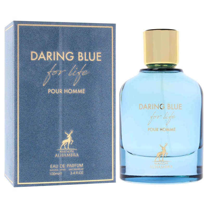 Maison Alhambra Daring Blue For Life - 3.4 oz Men's EDP Spray | Long-Lasting Fragrance