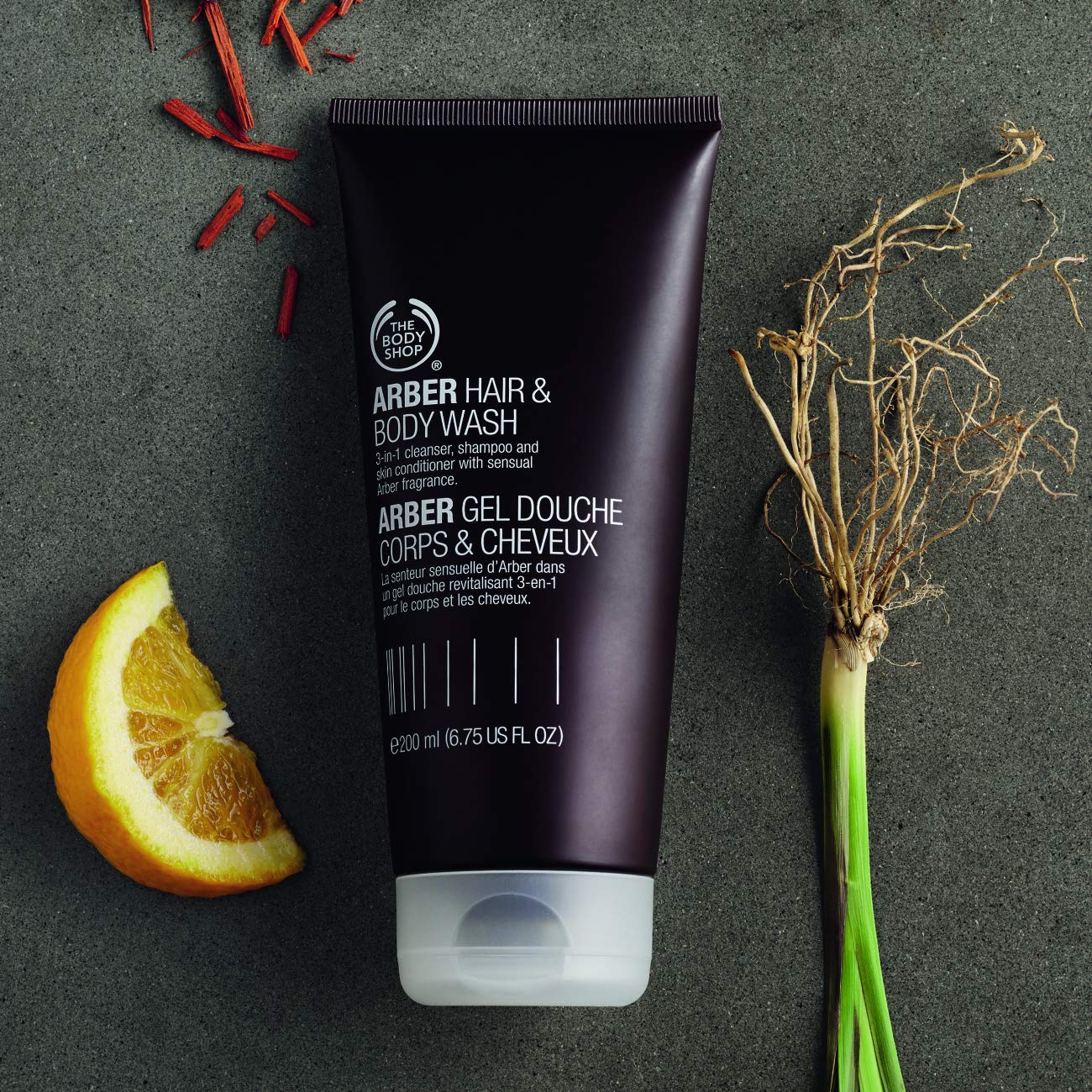 The Body Shop Arber Hair & Body Wash, 6.75-Fluid Ounce
