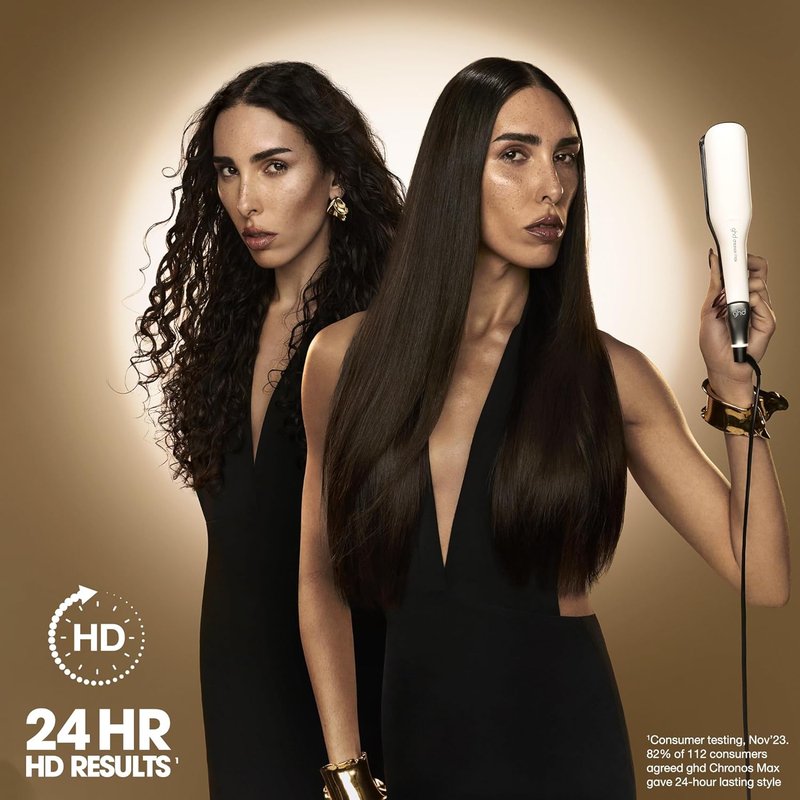 GHD Professional Flat Iron Hair Straighteners - 1" & 2" | 3X Faster Styling, More Shine & Less Frizz