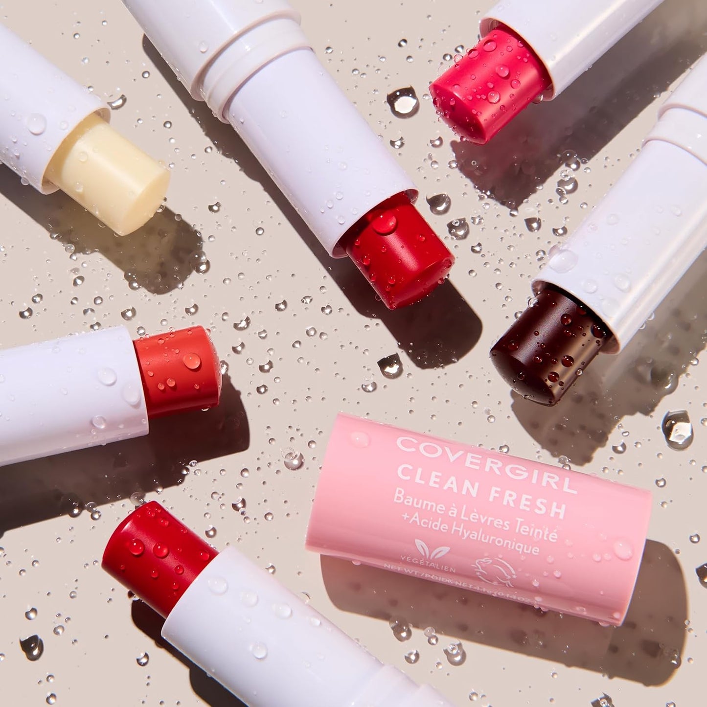 CoverGirl Tinted Lip Balm - Vegan Hydrating Formula for Natural Finish | Life Is Pink, 1 Count