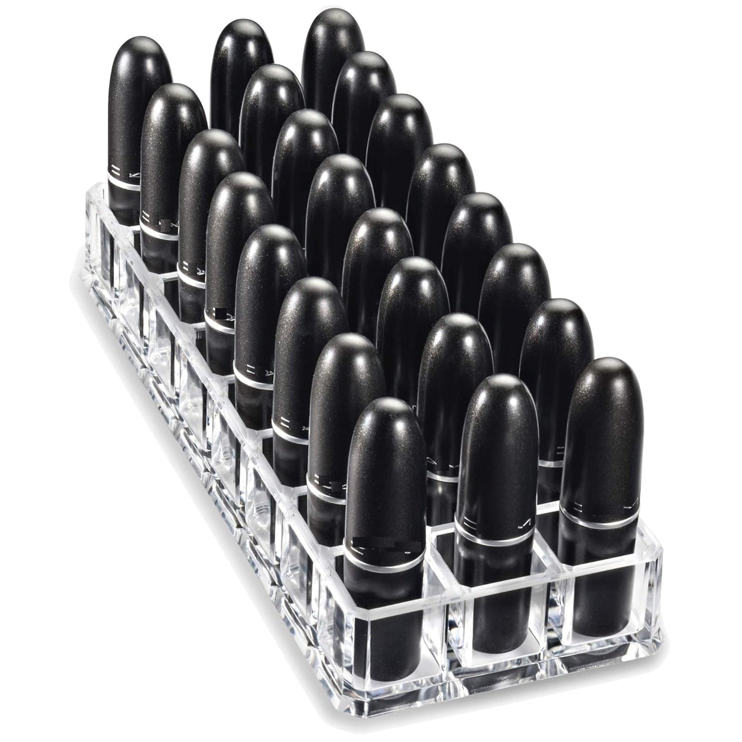 Acrylic Lipstick & Lip Gloss Organizer - 48 Space Clear Beauty Storage