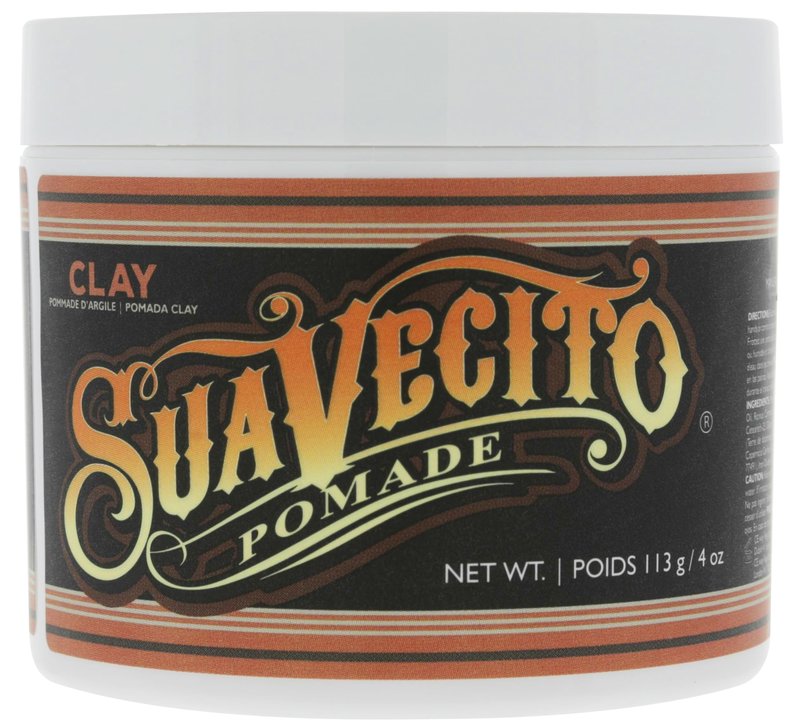 Suavecito Pomade Firme Clay for Men - Strong Hold, Low Shine Matte Finish - Professional Hair Styling Clay for Added Volume and Definition - 4 oz