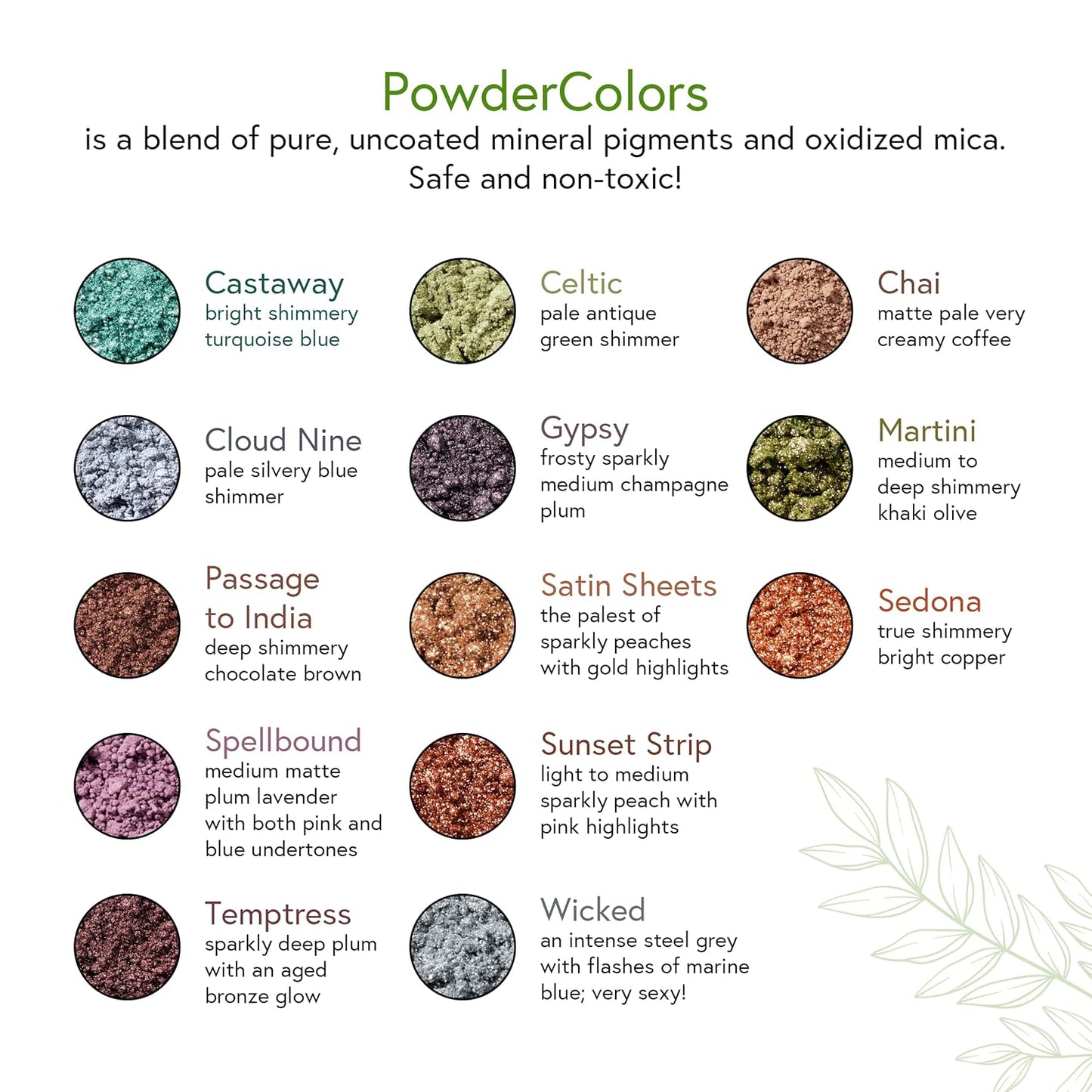 Honeybee Gardens Clean Mineral Eye Shadow - Satin Sheets, Pale Sparkly Peach With Gold Highlights | 2g