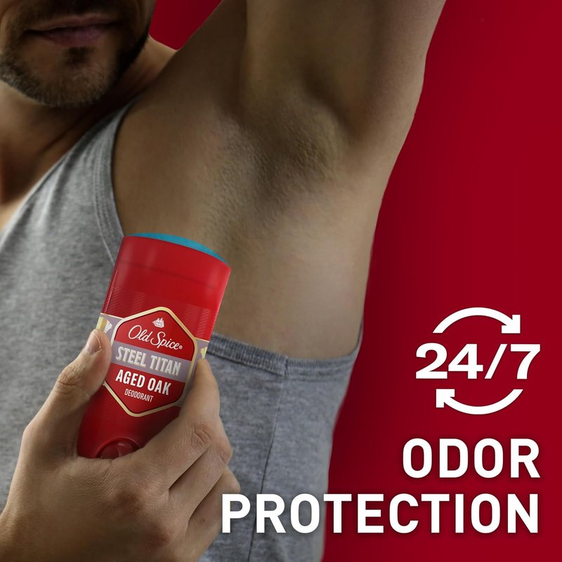 Old Spice Aluminum Free Deodorant for Men - 24/7 Odor Protection & Freshness | Titan Aged Oak, 3 oz (Pack of 3)