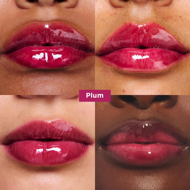 Clarins Water Lip Stain, 04 Violet Water and Lip Oil, 10 Plum Bundle | Buildable, Matte Finish Lip Stain | Sheer, High Shine Finish Lip Oil