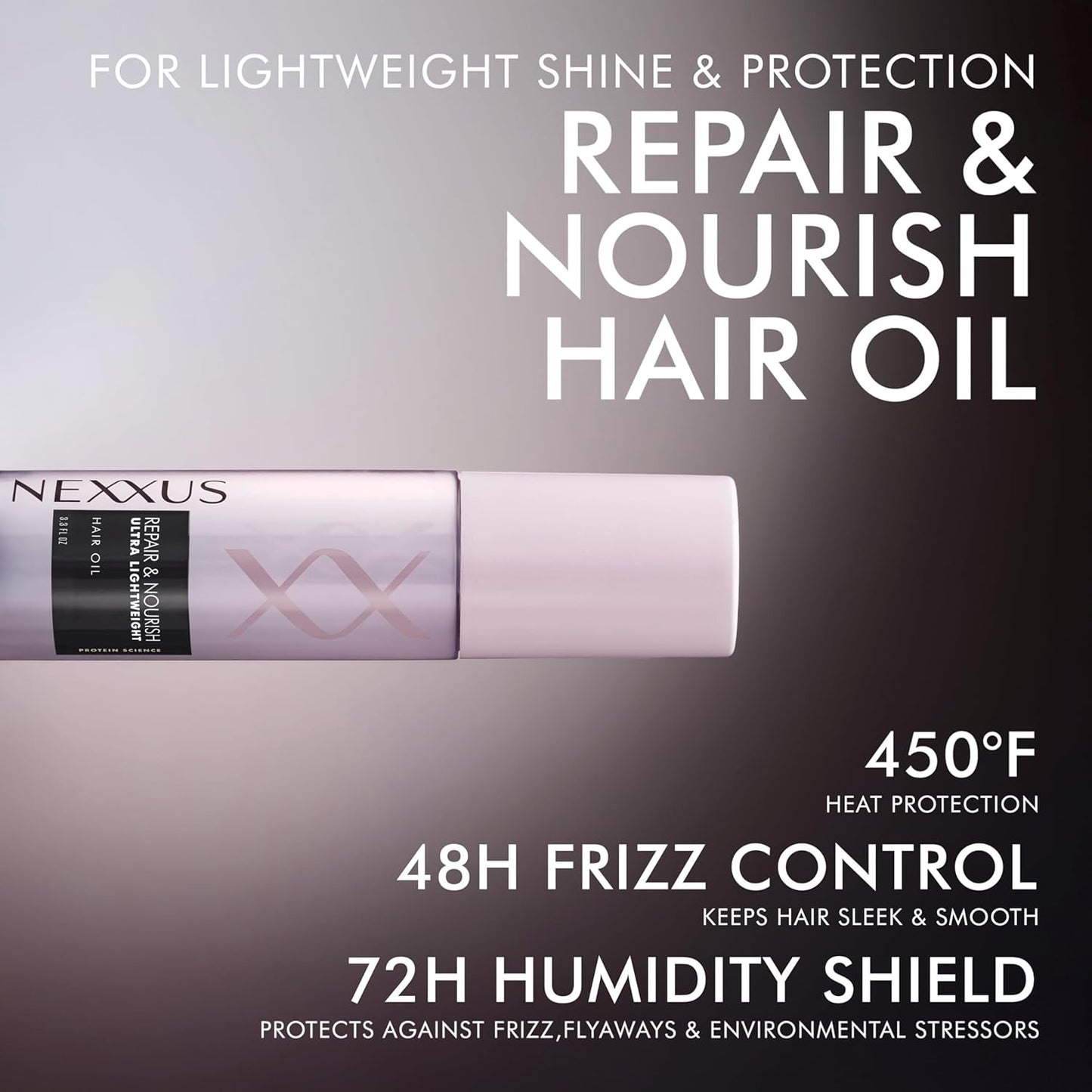 Nexxus Hair Oil - Ultra Lightweight Repair & Nourish Formula | 4 oz, STYLEPROTECT Technology