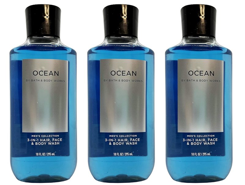 Ocean Signature Collection 2-in-1 Hair Shampoo & Body Wash for Men - 10 Fl Oz, Refreshing Cleanse