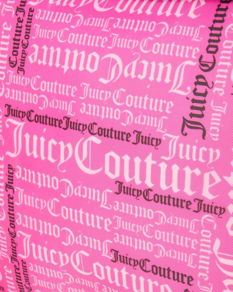 Juicy Couture Hot Pink Graffiti Makeup Bag | Travel Cosmetics Organizer for Essentials