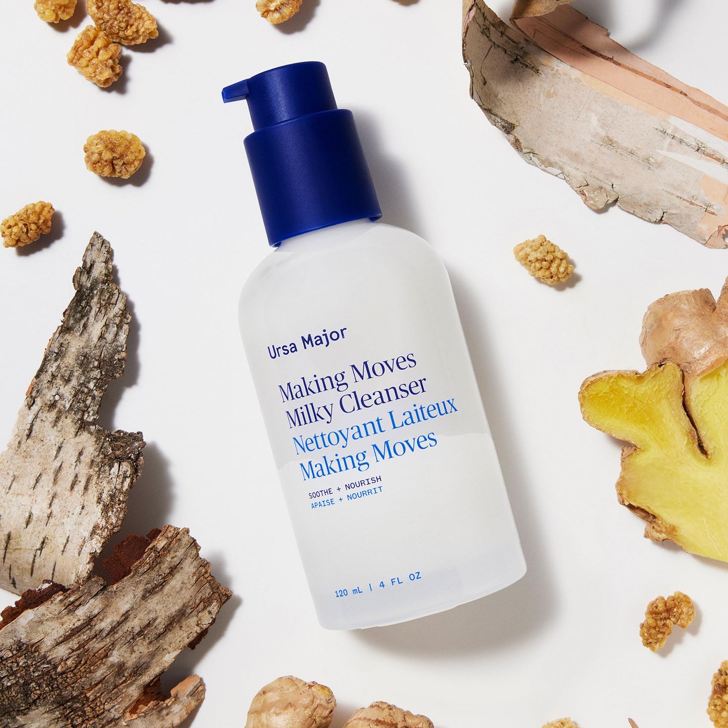 Ursa Major Making Moves Milky Cleanser | Natural, Vegan & Cruelty Free | Daily Non-Foaming cleanser for Normal to Dry & Sensitive Skin | For Men & Women | 4.0 ounces