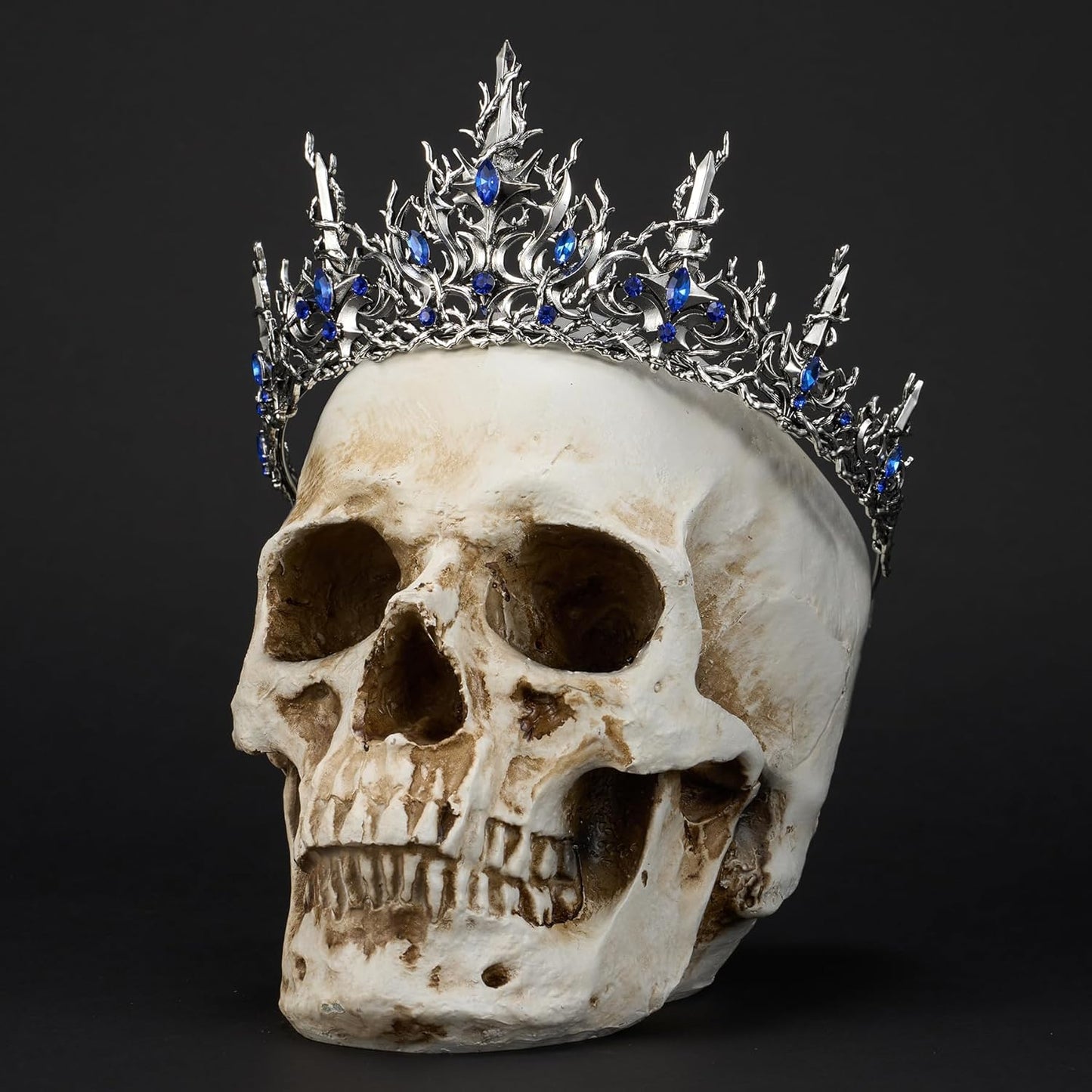 Halloween Crown - Black Gothic Tiara with Vines | Baroque Costume Accessory for Women & Girls