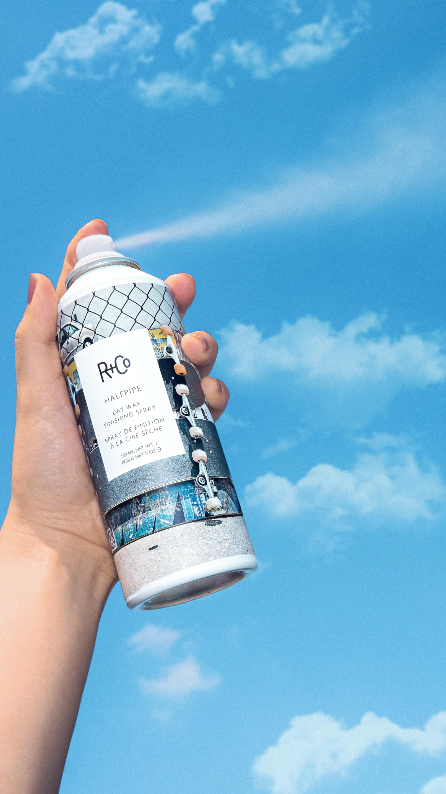R+Co Halfpipe Dry Wax Texture Spray