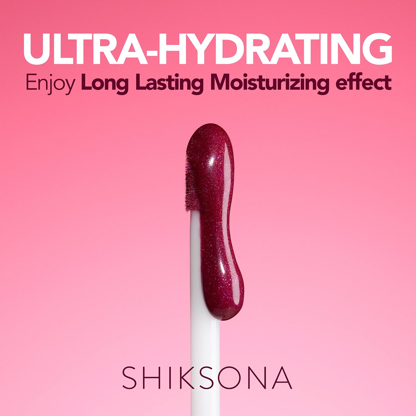 ShikSona High Shine Lip Gloss | Hydrating, Vegan, Non-Sticky Lipgloss in a Timeless, Universal Color | Sassy Stunner (Sheer Peach with Pink Shimmer)