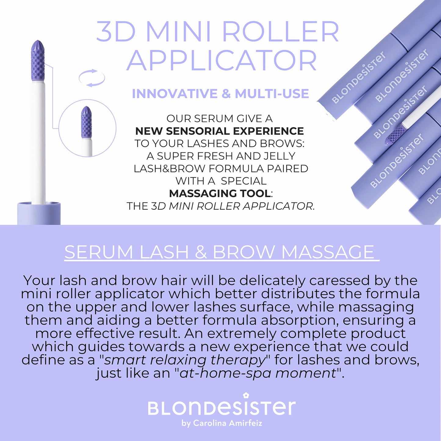 Blondesister 2 in 1 Eyes First Eyelash and Eyebrow Serum - 0.084 oz